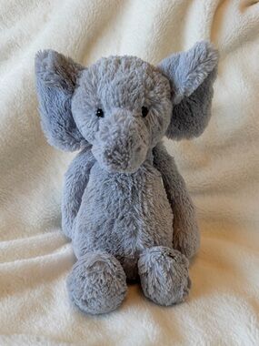 Jellycat Bashful Elephant Plush - Gray - Medium - Retired